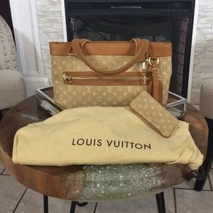 Louis Vuitton  Beige Mini Lin Lucille PM